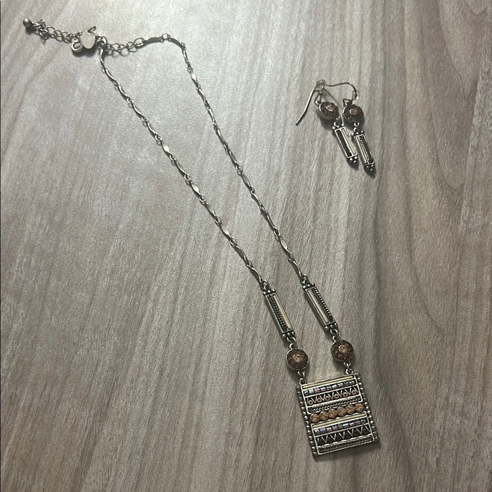Lia Sophia Elemental Necklace and Earring set